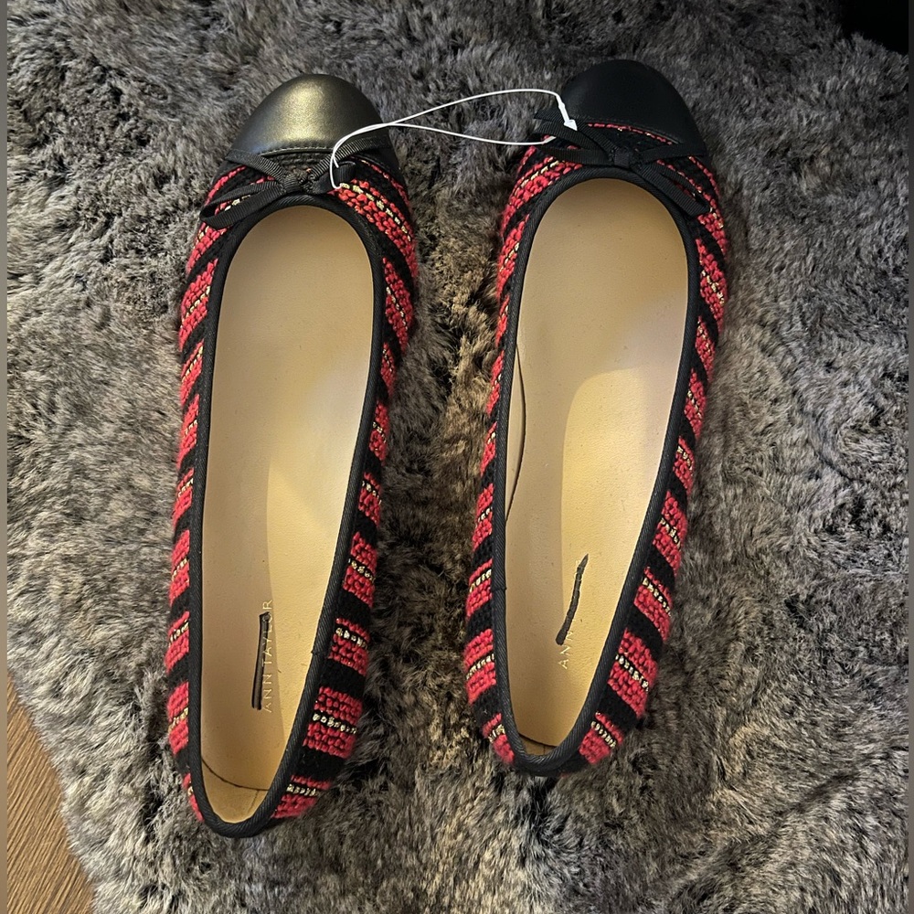 New without tags: Cap Toe Tweed Ballet Flat - Picture 3 of 4